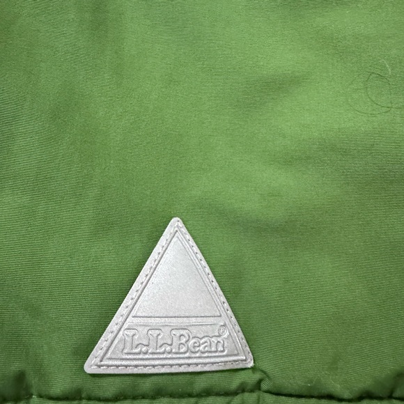 L.L. Bean Kids Green and Gray Puffer Jacket - Picture 3 of 11